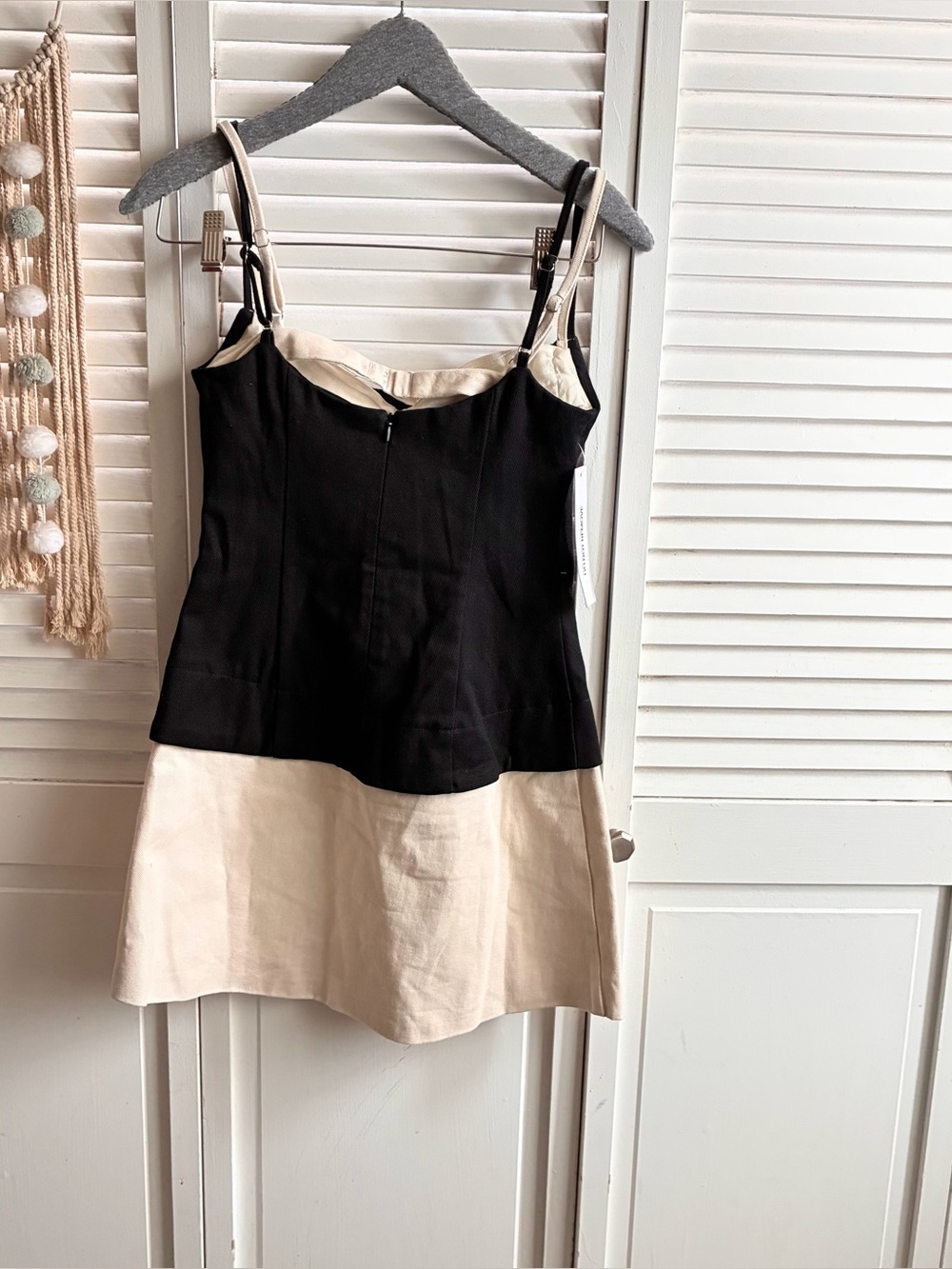 Princess Polly Mariselle Layered Corset Mini Dress Black and Cream| 2 - Picture 4 of 6